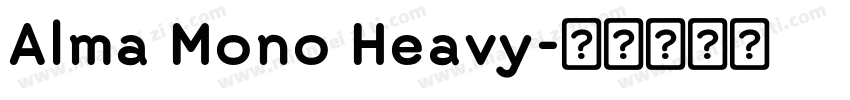 Alma Mono Heavy字体转换